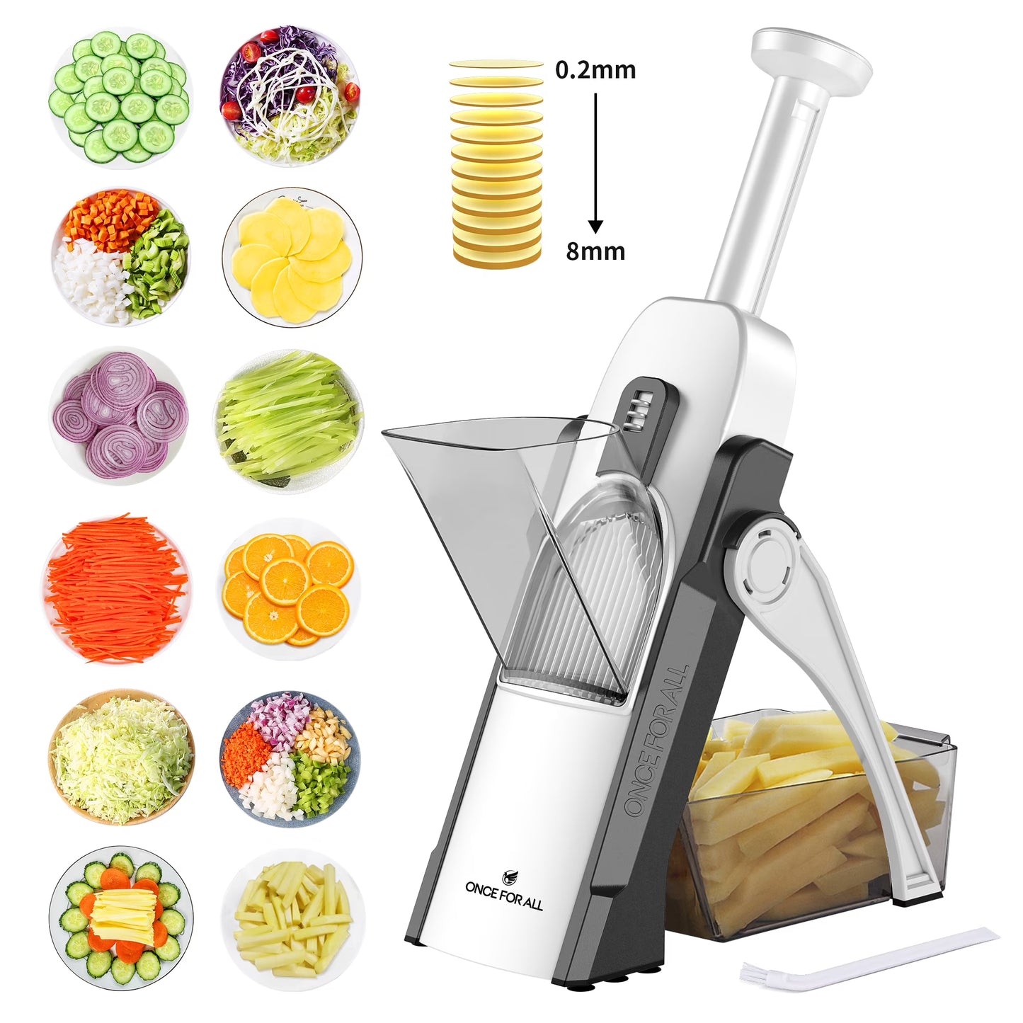 Adjustable Vegetable Slicer & Mandoline Cutter