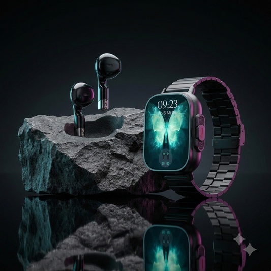 Square Touch Screen Smart Watch – Bluetooth Calling Fitness Smartwatch for Men & Women