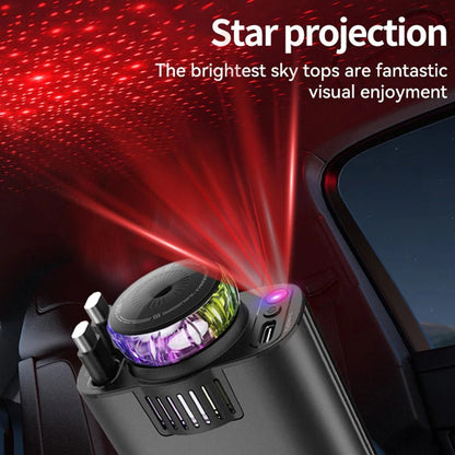 5-in-1 Starlight Car Charger with Perfume Diffuser &amp; Fast Charging
