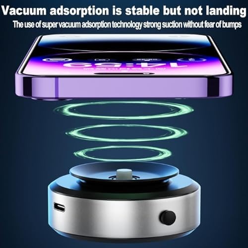 HEPU Vacuum Suction Phone Holder – 360° Adjustable Universal Magnetic Car Mount