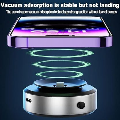 HEPU Vacuum Suction Phone Holder – 360° Adjustable Universal Magnetic Car Mount