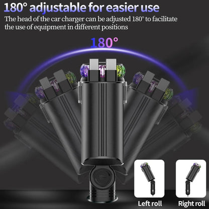5-in-1 Starlight Car Charger with Perfume Diffuser &amp; Fast Charging