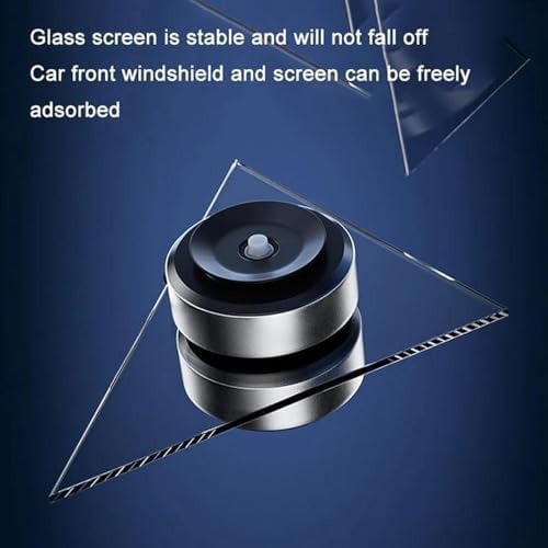 HEPU Vacuum Suction Phone Holder – 360° Adjustable Universal Magnetic Car Mount