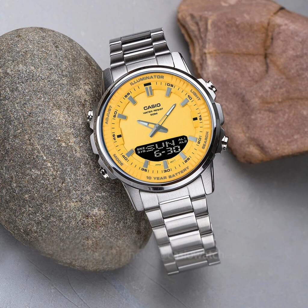Casio AMW-880D-9AVDF Men’s-Digital Stainless Steel Watch