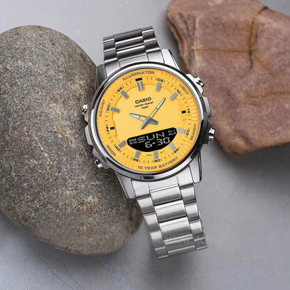 Casio AMW-880D-9AVDF Men’s-Digital Stainless Steel Watch