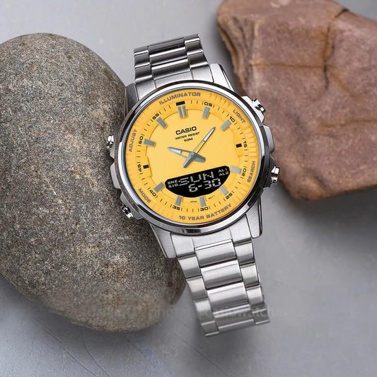 Casio AMW-880D-9AVDF Men’s-Digital Stainless Steel Watch