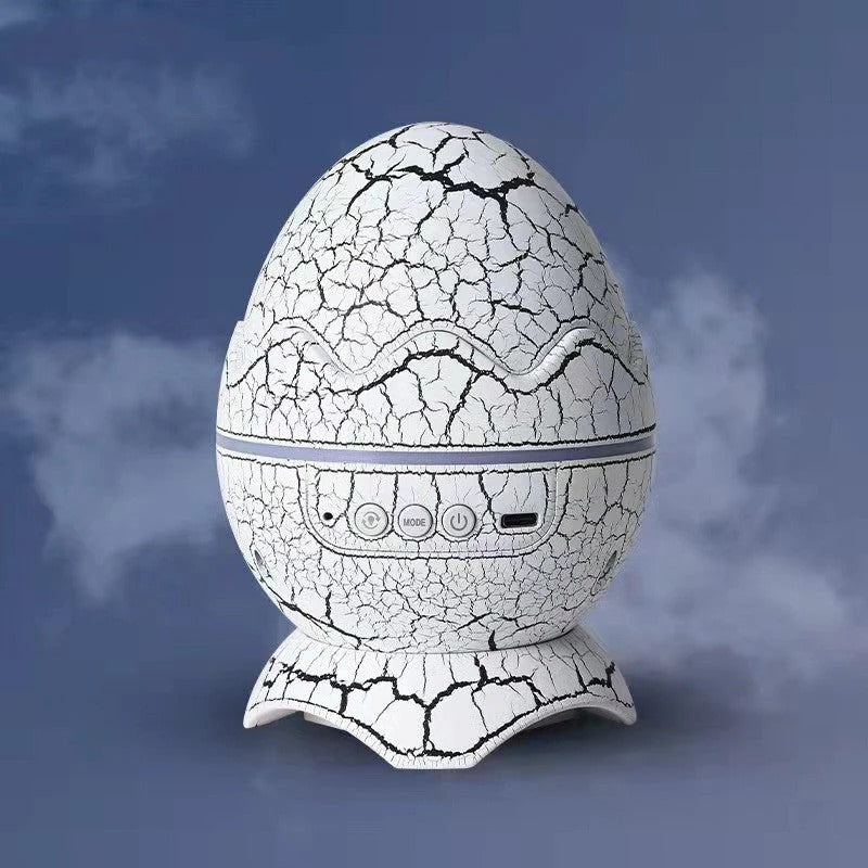 Dino Egg Galaxy Star Projector – LED Water Pattern Night Light